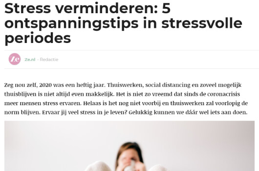 Ze.nl Over Medihemp en tot rust komen