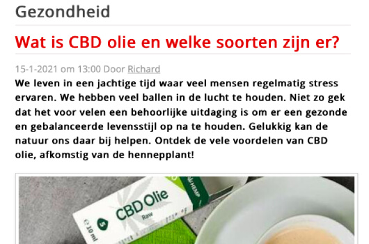 Arenalokaal over soorten CBD Medihemp