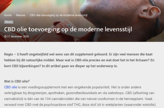 Noordernieuws over CBD olie Medihemp