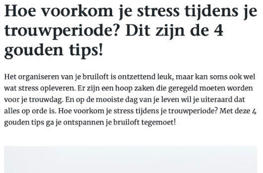Trouwen.nl over CBD olie tegen stress Medihemp