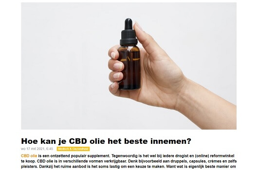 Mooi Laarbeek CBD olie Medihemp