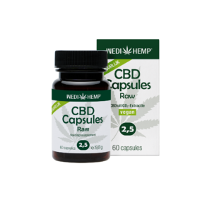 cbd capsules raw 2,5% wedihemp