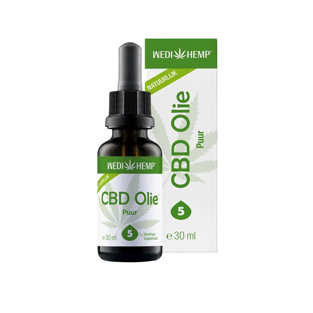 cbd olie puur 5% 30 ml wedihemp