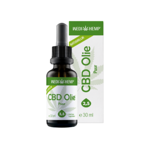 cbd olie puur 2,5% 30 ml wedihemp