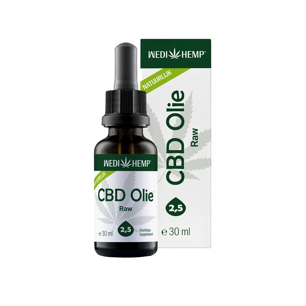 cbd olie raw 2,5% 30ml wedihemp