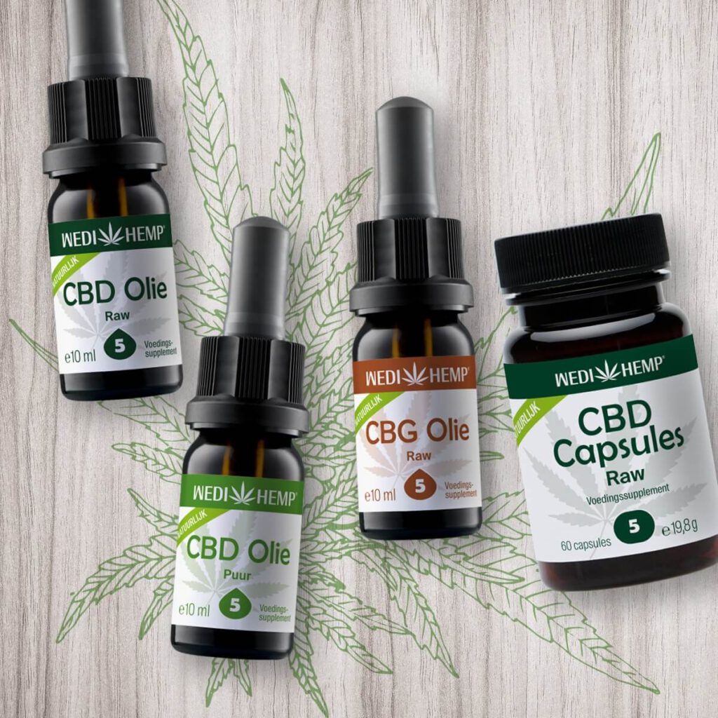 Voorbeelden van Wedihemp CBD porducten